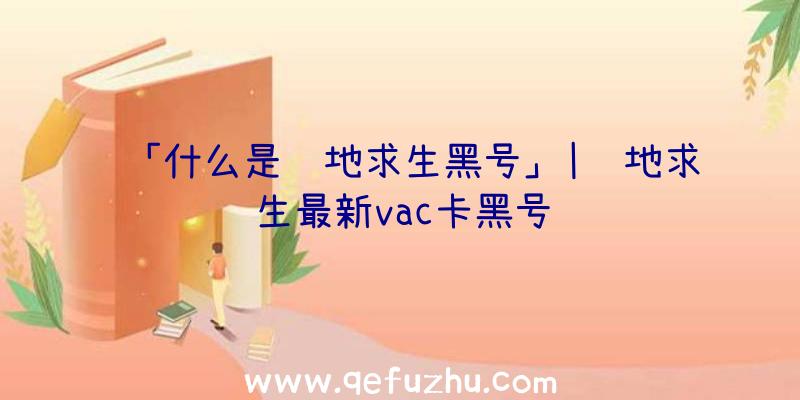 「什么是绝地求生黑号」|绝地求生最新vac卡黑号